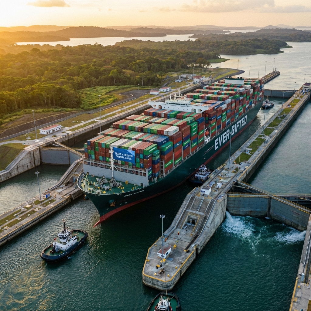 Canal de Panamá Prevé Ingresos Récord de $5,600 Millones en 2025