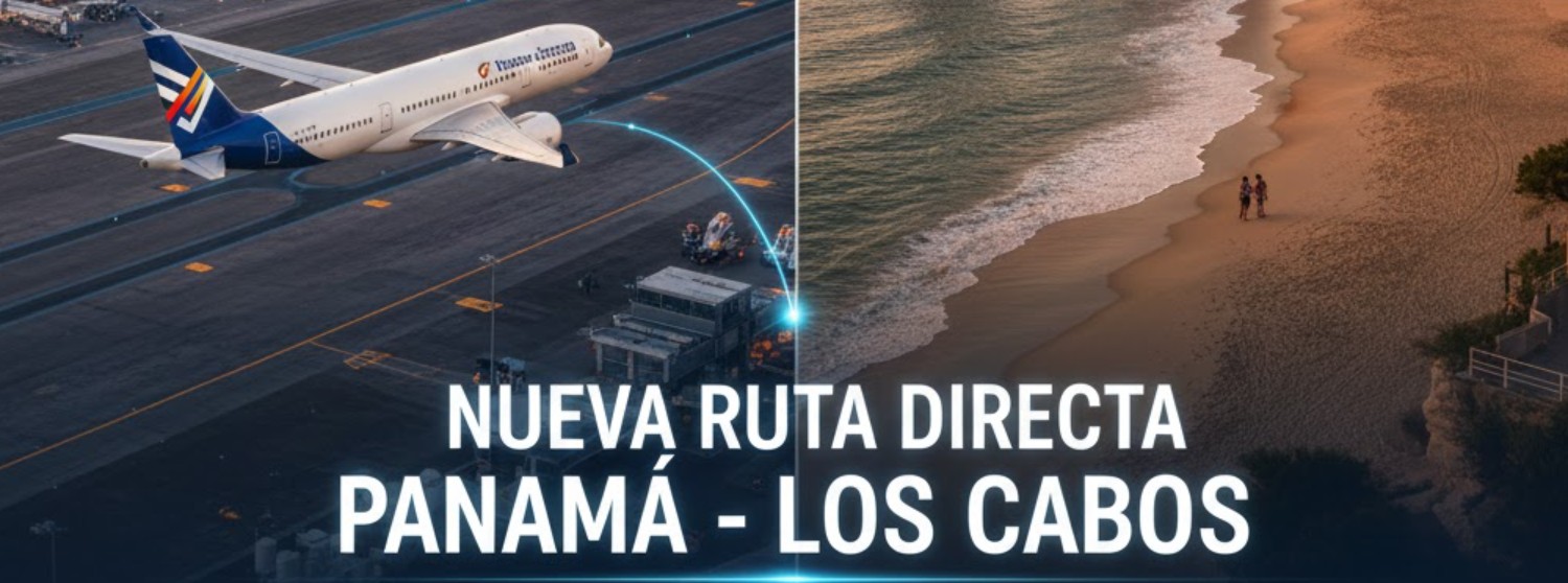 Vuelo Panamá Los Cabos